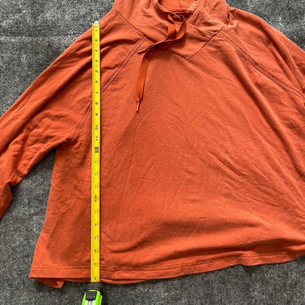 Athleta Orange Hoodie Sweatshirt - Picture 6 of 7